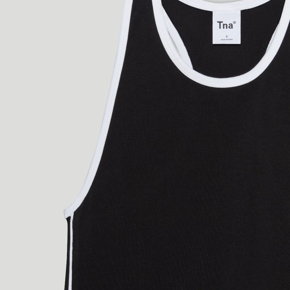 Aritzia TNA Bedford Dress Size M Black & White - Picture 6 of 10